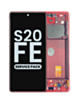 OLED Assembly with Frame for Galaxy S20 FE (G780) (Cloud Red) (Service Pack)