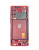 OLED Assembly with Frame for Galaxy S20 FE (G780) (Cloud Red) (Service Pack)
