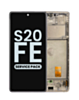 OLED Assembly with Frame for Galaxy S20 FE (G780) (Cloud White) (Service Pack)