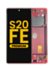 OLED Assembly with Frame for Galaxy S20 FE (G780) (Cloud Red) (Premium)