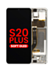 OLED Assembly with Frame for Galaxy S20 Plus (G985 / G986) (Cloud White) (Aftermarket Plus Soft)