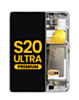 OLED Assembly with Frame for Galaxy S20 Ultra (G988) (Cloud White) (Premium)