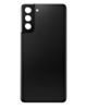 Back Cover Glass with Camera Lens and Adhesive for Galaxy S21 (G991) (No Logo) (Phantom Black)