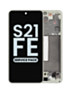 OLED Assembly with Frame for Galaxy S21 FE (G990) (Olive) (Service Pack)