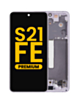 OLED Assembly with Frame for Galaxy S21 FE (G990) (Lavender) (Premium)