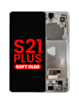OLED Assembly with Frame for Galaxy S21 Plus (G996) (Phantom Silver) (Aftermarket Plus Soft)