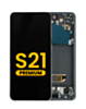 OLED Assembly with Frame for Galaxy S21 (G991) (Phantom Black) (Premium)