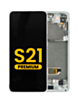 OLED Assembly with Frame for Galaxy S21 (G991) (Phantom Gray) (Premium)
