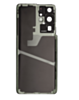 Back Cover Glass with Camera Lens and Adhesive for Galaxy S21 Ultra (G998) (No Logo) (Phantom Silver)