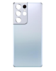 Back Cover Glass with Camera Lens and Adhesive for Galaxy S21 Ultra (G998) (No Logo) (Phantom Silver)