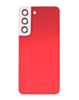 Back Cover Glass with Camera Lens and Adhesive for Galaxy S22 (S901) (No Logo) (Red)