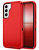 Heavy Duty Case for Galaxy S22 (RED & BLACK) (Only Ground Shipping)