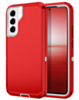 Heavy Duty Case for Galaxy S22 (RED & WHITE) (Only Ground Shipping)