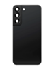 Back Cover Glass with Camera Lens and Adhesive for Galaxy S22 (S901) (No Logo) (Phantom Black)