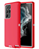 Heavy Duty Case for Galaxy S22 Ultra (RED & WHITE) (Only Ground Shipping)