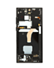 OLED Assembly with Frame for Galaxy S22 Ultra (S908) (Phantom Black) (Aftermarket Plus Soft / 120Hz)