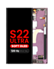 OLED Assembly with Frame for Galaxy S22 Ultra (S908) (Burgundy) (Aftermarket Plus Soft / 120Hz)