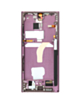 OLED Assembly with Frame for Galaxy S22 Ultra (S908) (Burgundy) (Aftermarket Plus Soft / 120Hz)