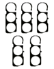 Back Camera Lens Bracket Adhesive Tape for Galaxy S23 (S911) (5 Pack)