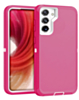 Heavy Duty Case for Galaxy S23 (LIGHT PINK & WHITE) (Only Ground Shipping)
