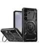 Full-Body Rugged Shockproof Case with Built-in Ring Holder - BLACK for Galaxy S23 (Only Ground Shipping)