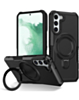 Hard PC Shockproof Case w /Ring Holder - BLACK for Galaxy S23 (Only Ground Shipping)