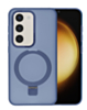 Carbon Wireless Charging Case with Ring Stand - DARK BLUE for Galaxy S23 (Only Ground Shipping)