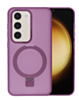 Carbon Wireless Charging Case with Ring Stand - PURPLE for Galaxy S23 (Only Ground Shipping)