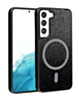 Wireless Charging Bling Diamond Crystal Case - BLACK & SILVER for Galaxy S23 (Only Ground Shipping)