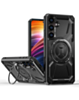 Full-Body Rugged Shockproof Case with Built-in Ring Holder - BLACK for Galaxy S23FE (Only Ground Shipping)