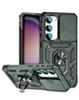 Galaxy S23 FE Dual Layers Hybrid Case with Metal Ring & Camera Protector - DARK GREEN (Only Ground Shipping)
