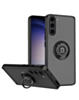 Galaxy S23 FE Hard PC Rear / Soft TPU Colorful Border Case with I-ring Holder - BLACK (Only Ground Shipping)