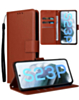 Galaxy S23 Plus Leather Wallet Case with Card Slot - BROWN (Only Ground Shipping)