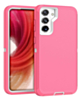 Heavy Duty Case for Galaxy S23 Plus (LIGHT PINK & WHITE) (Only Ground Shipping)