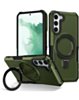 Hard PC Shockproof Case w /Ring Holder - GREEN for Galaxy S23 Plus (Only Ground Shipping)