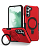 Hard PC Shockproof Case w /Ring Holder - RED for Galaxy S23 Plus (Only Ground Shipping)
