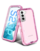 Galaxy S23 Plus Transparent Shockproof Case - PINK (Only Ground Shipping)