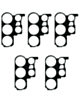 Back Camera Lens Bracket Adhesive Tape for Galaxy S23 Ultra (S918) (5 Pack)