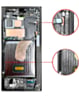 OLED Assembly with Frame for Galaxy S23 Ultra (S918) (Phantom Black) (Aftermarket Plus Soft)