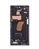 OLED Assembly with Frame for Galaxy S23 Ultra (S918) (Phantom Black) (Aftermarket Pro Soft / 120Hz)