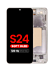 OLED Assembly with Frame for Galaxy S24 (S921) (Amber Yellow) (Aftermarket Plus Soft / 120Hz)