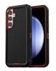 Heavy Duty Case for Galaxy S24 FE (BLACK & RED) (Only Ground Shipping)