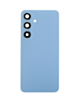 Back Cover Glass with Camera Lens and Adhesive for Galaxy S24 Plus (S926) (No Logo) (Sapphire Blue)