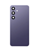 Back Cover Glass with Camera Lens and Adhesive for Galaxy S24 Plus (S926) (No Logo) (Cobalt Violet)
