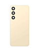 Back Cover Glass with Camera Lens and Adhesive for Galaxy S24 Plus (S926) (No Logo) (Amber Yellow)
