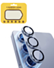 Metal Camera Lens Protector with Tempered Glass for Galaxy S25 (Icy Blue)