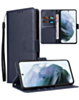 Leather Wallet Case with Card Slot - DARK BLUE for Galaxy S25E (Only Ground Shipping)