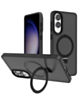 Carbon Wireless Charging Case with Ring Stand - BLACK for Galaxy S25E (Only Ground Shipping)