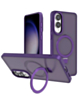 Carbon Wireless Charging Case with Ring Stand - PURPLE for Galaxy S25E (Only Ground Shipping)