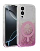 Wireless Charging Protective Glitter Liquid Bumper Case - PINK for Galaxy S25E (Only Ground Shipping)